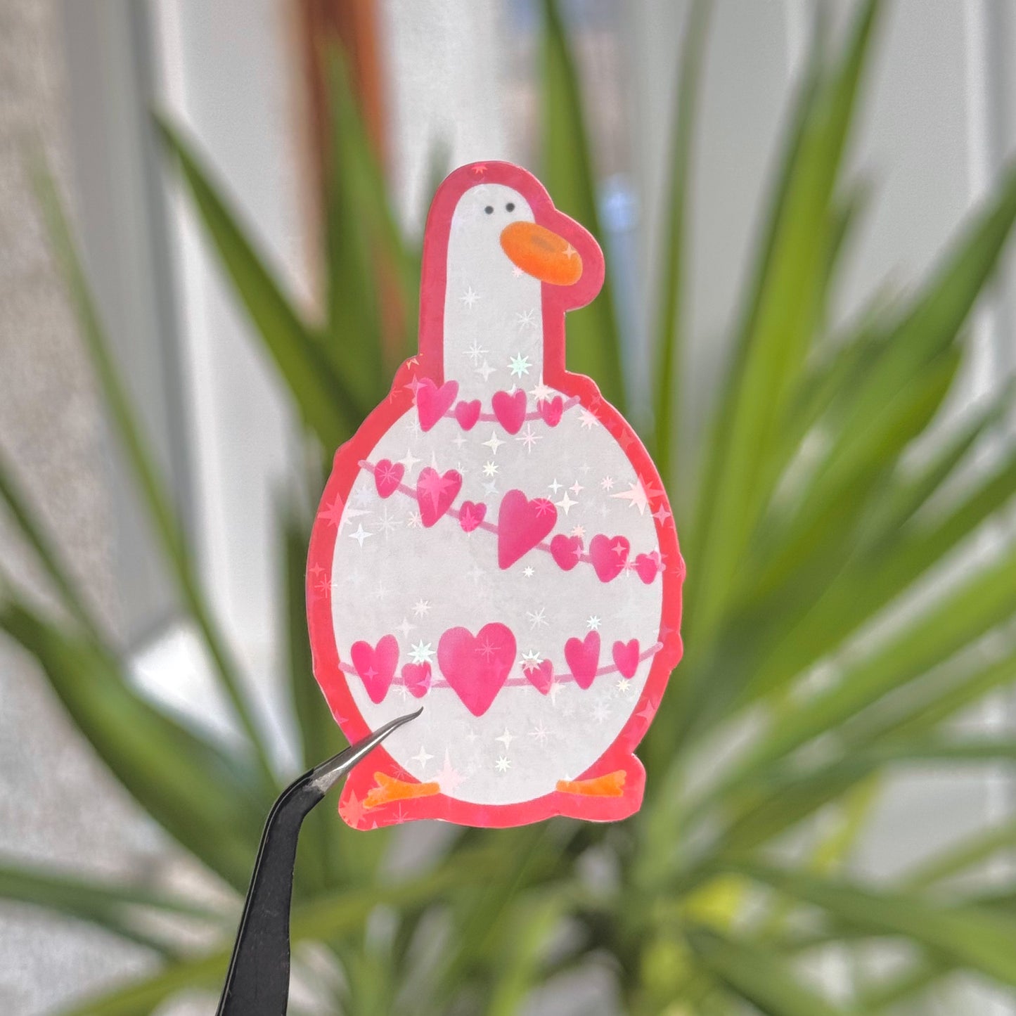 Love duck sticker