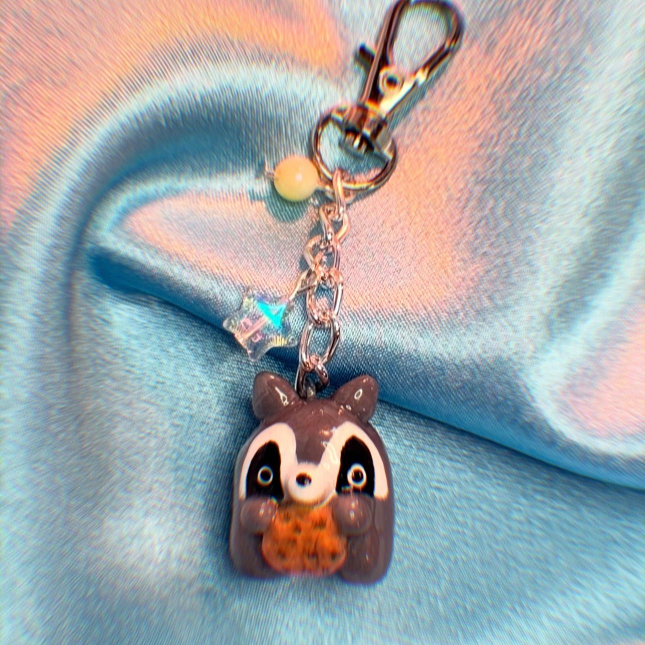 Racoon keychain