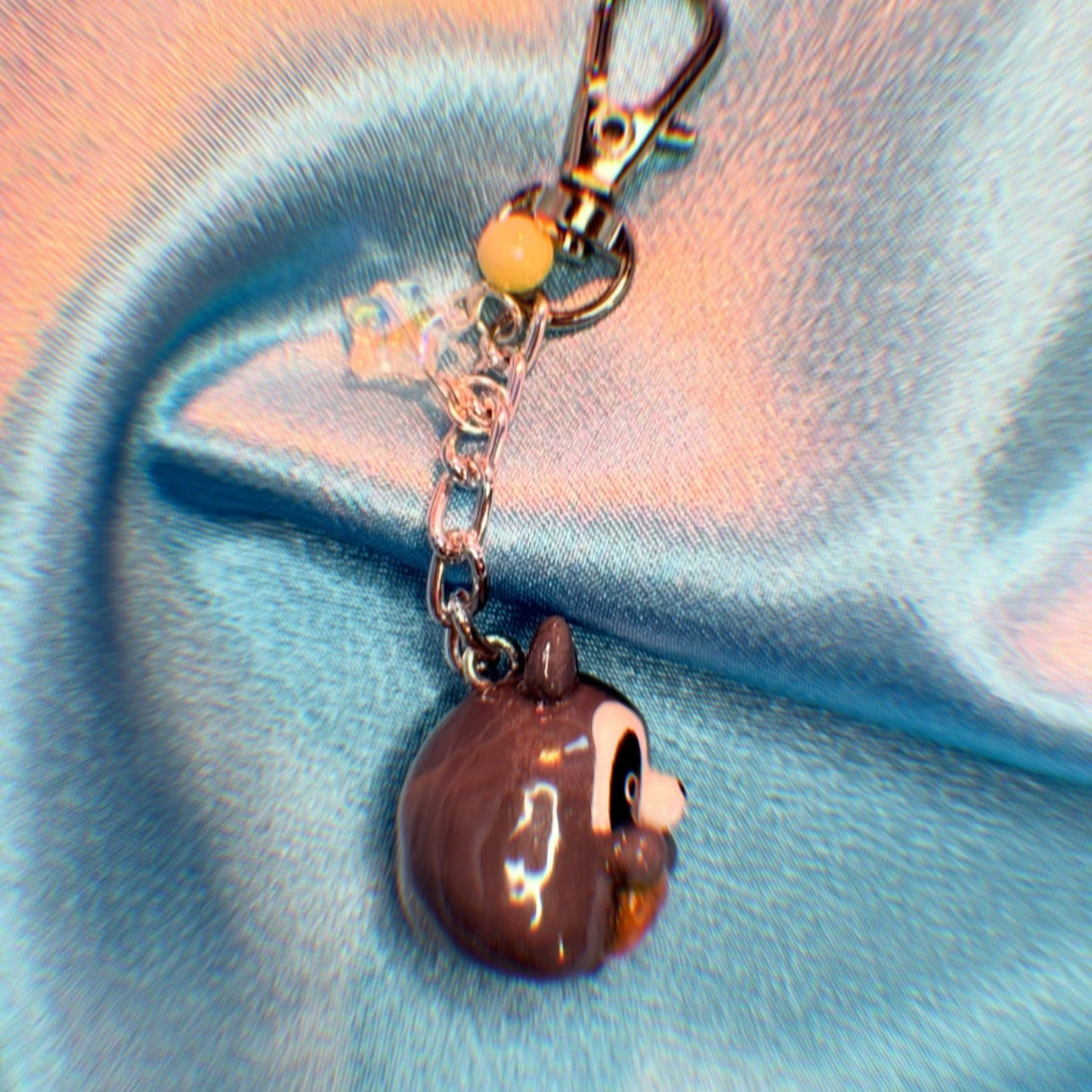 Racoon keychain