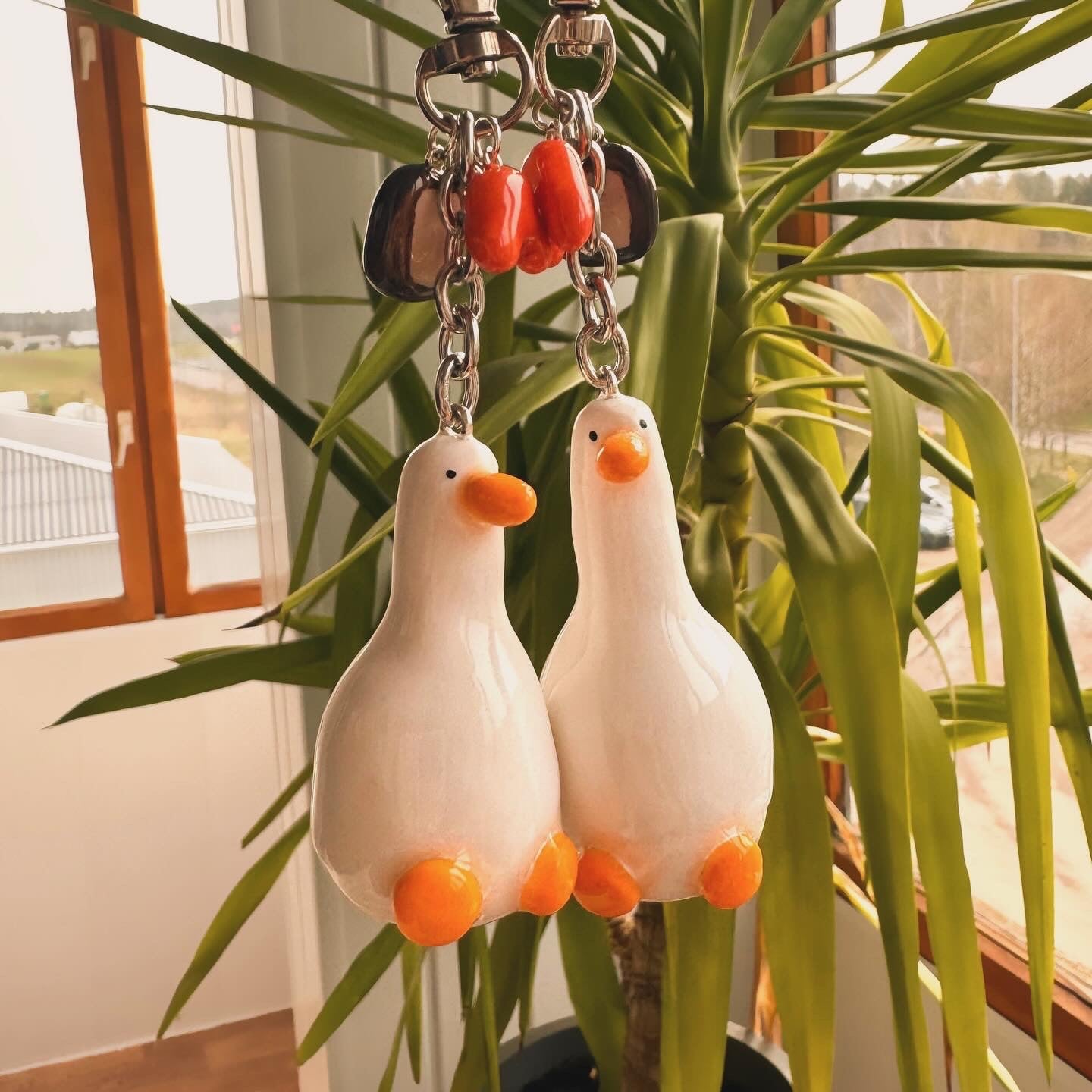 Goose keychain