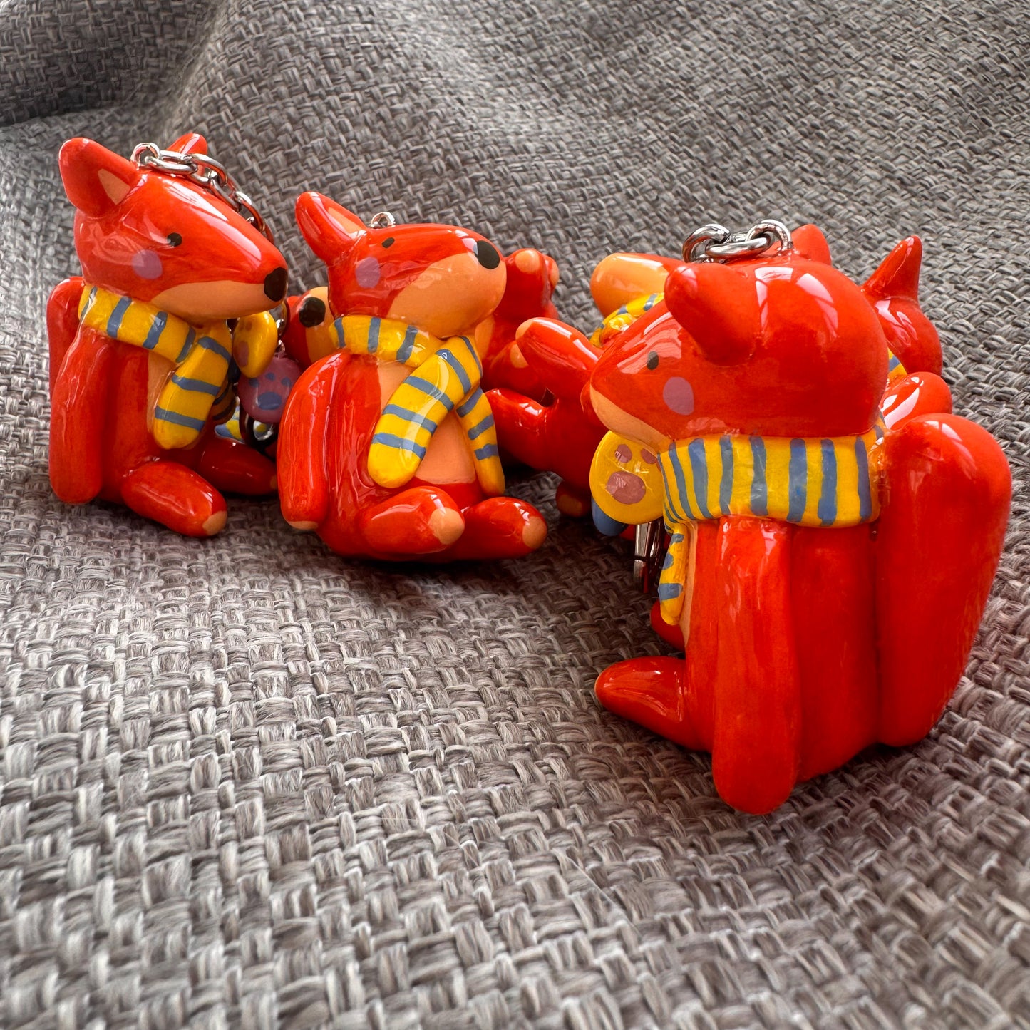 Red fox keychain