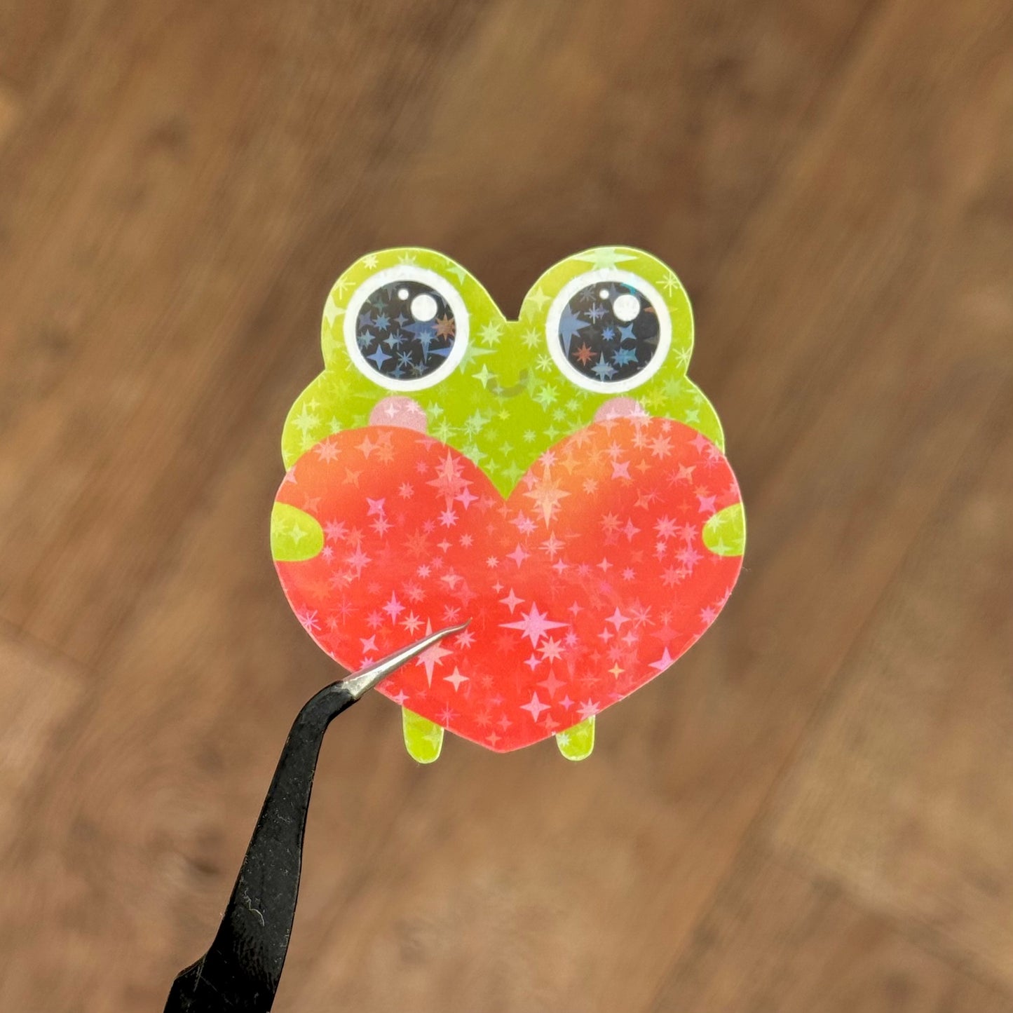 Tiny frog sticker