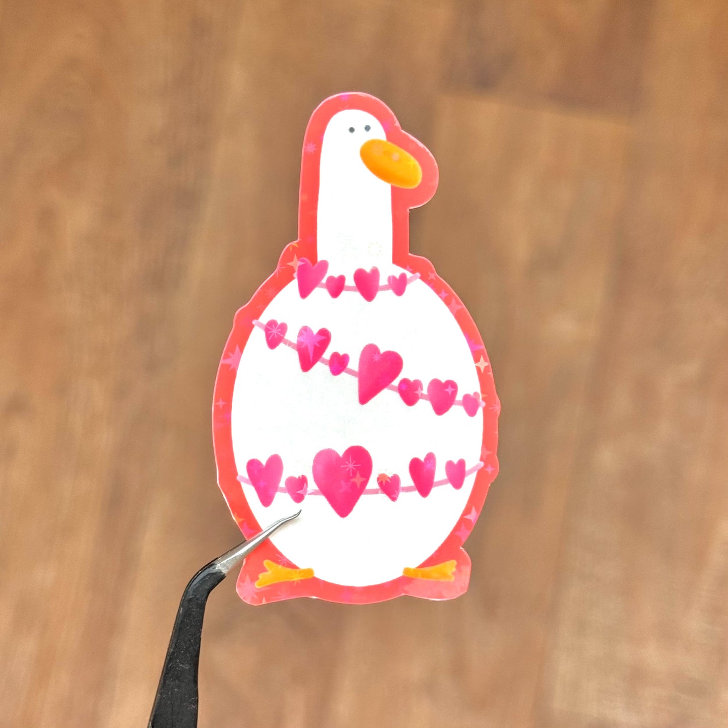 Love duck sticker