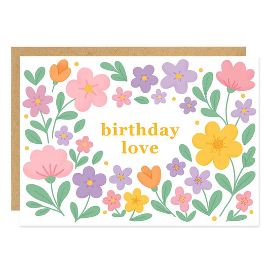 Birthday love gift card