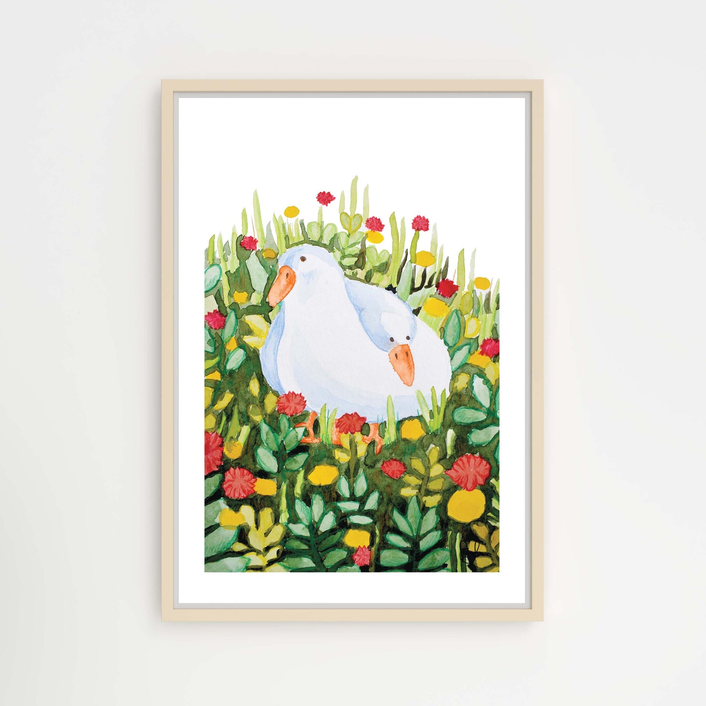 Two ducks summer print
