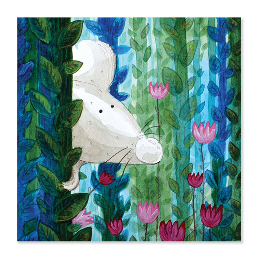 Mouse from herb garden print