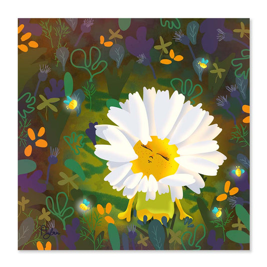 Daisy day and night print