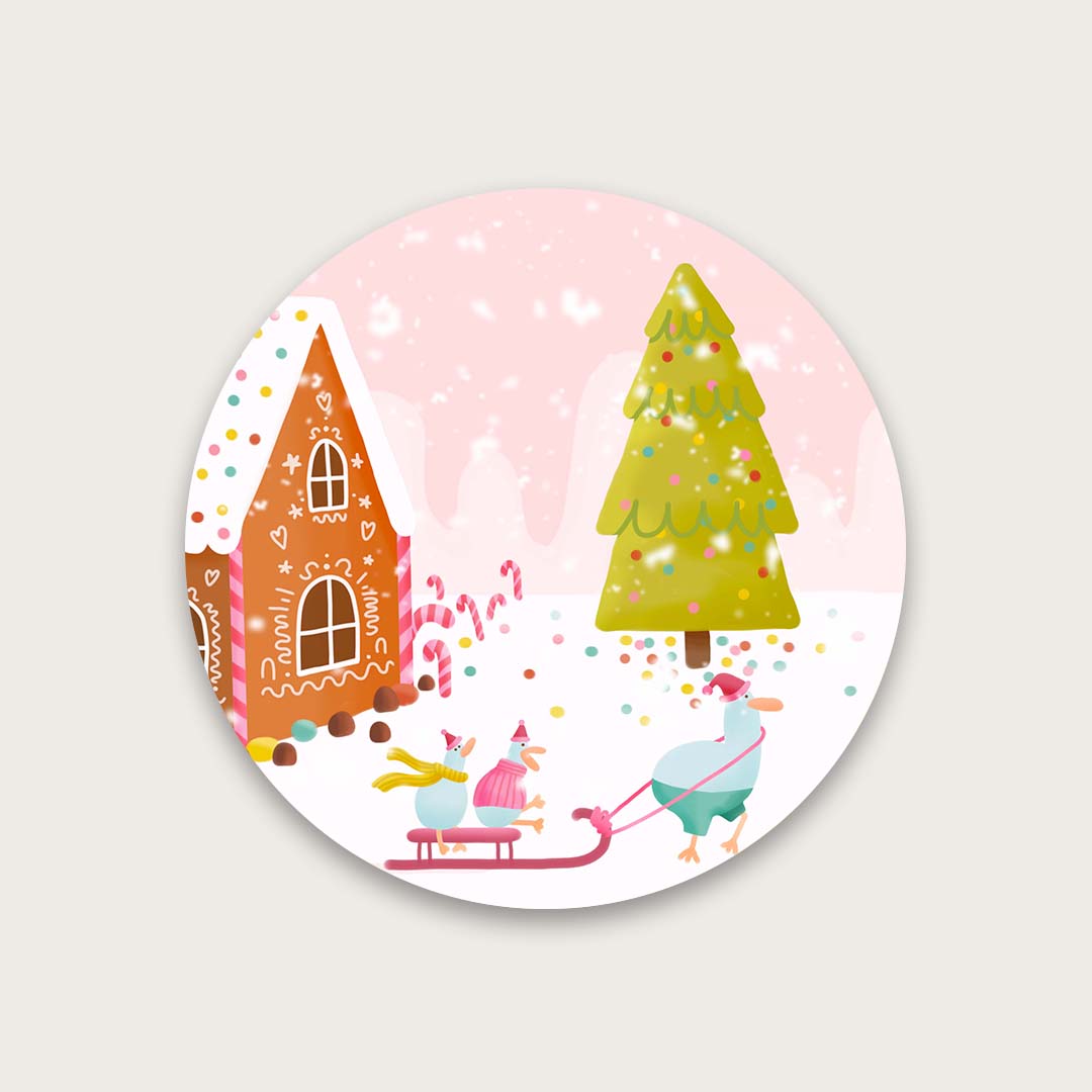 Winter fairytale sticker