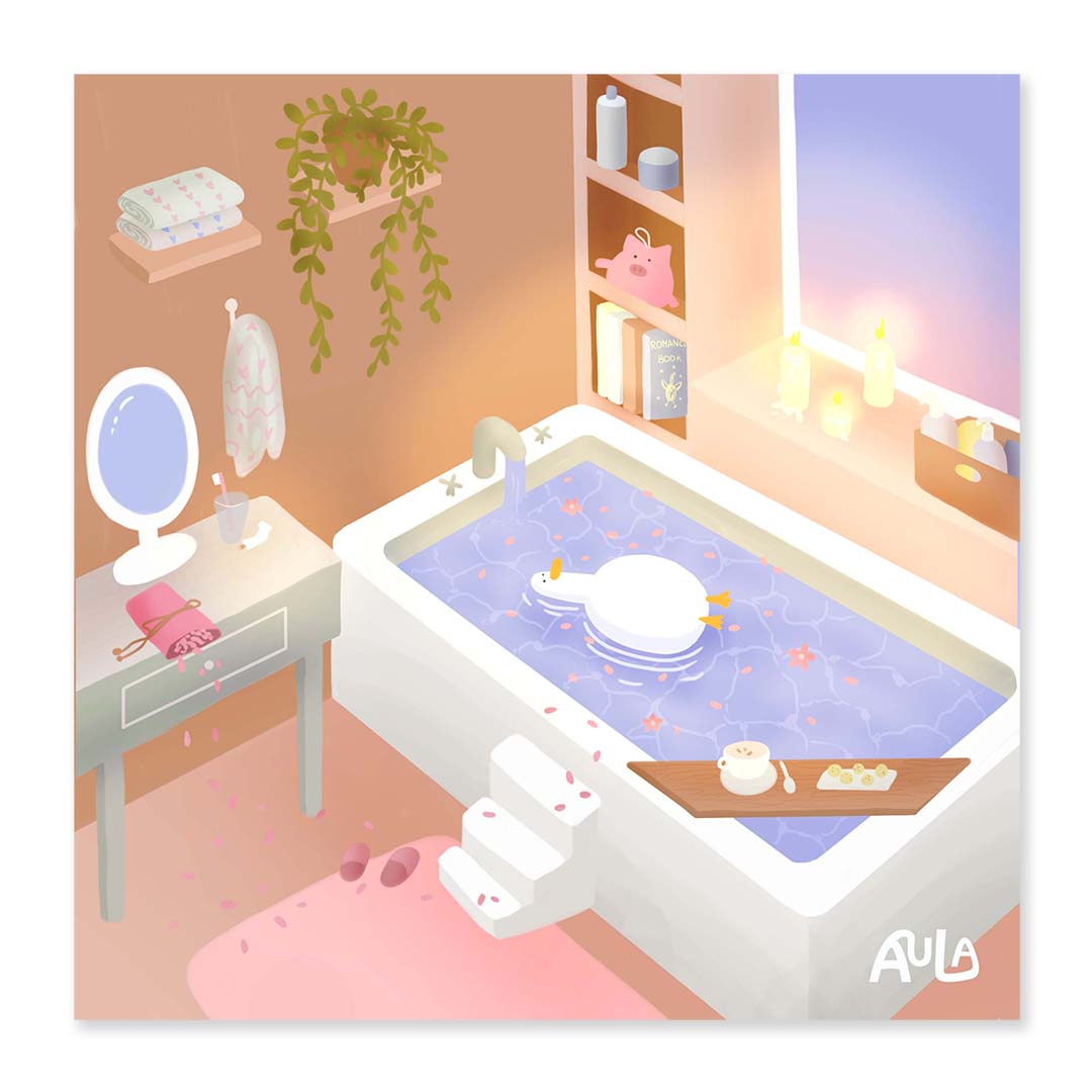 Bath time print