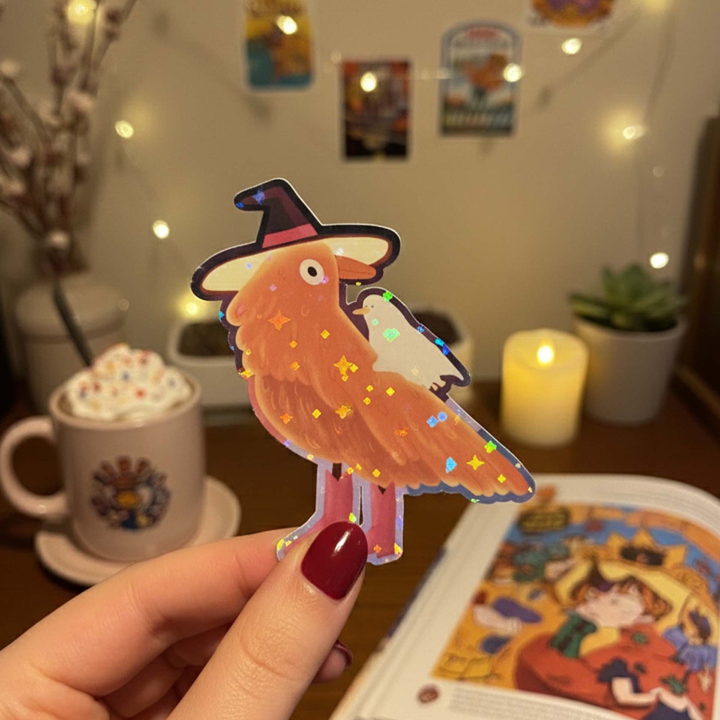 Halloween crow sticker