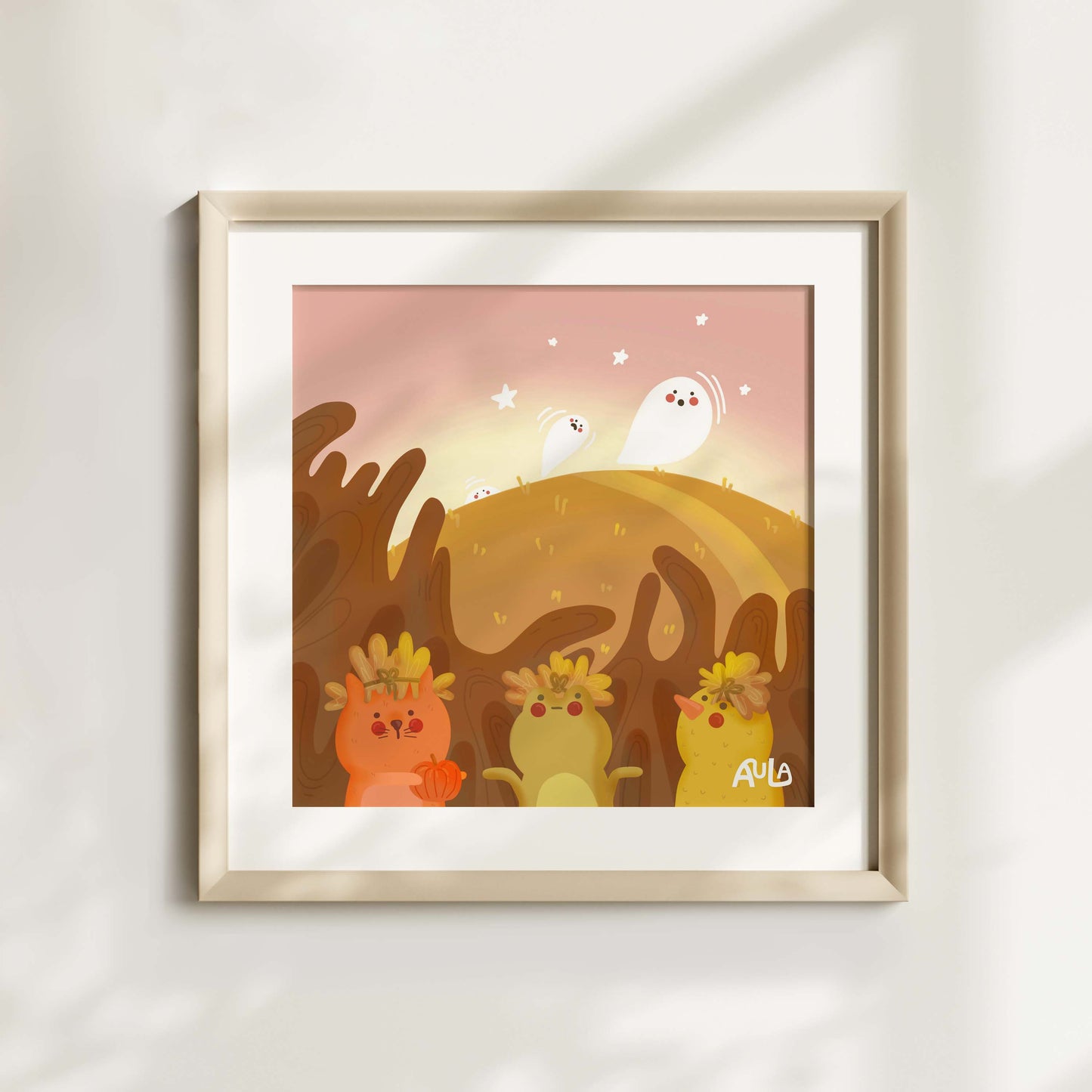 Hiding from the ghosts print