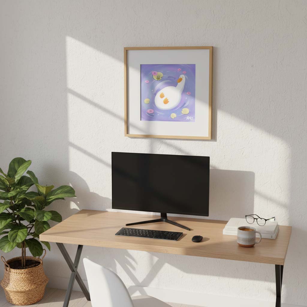 Magical pond print