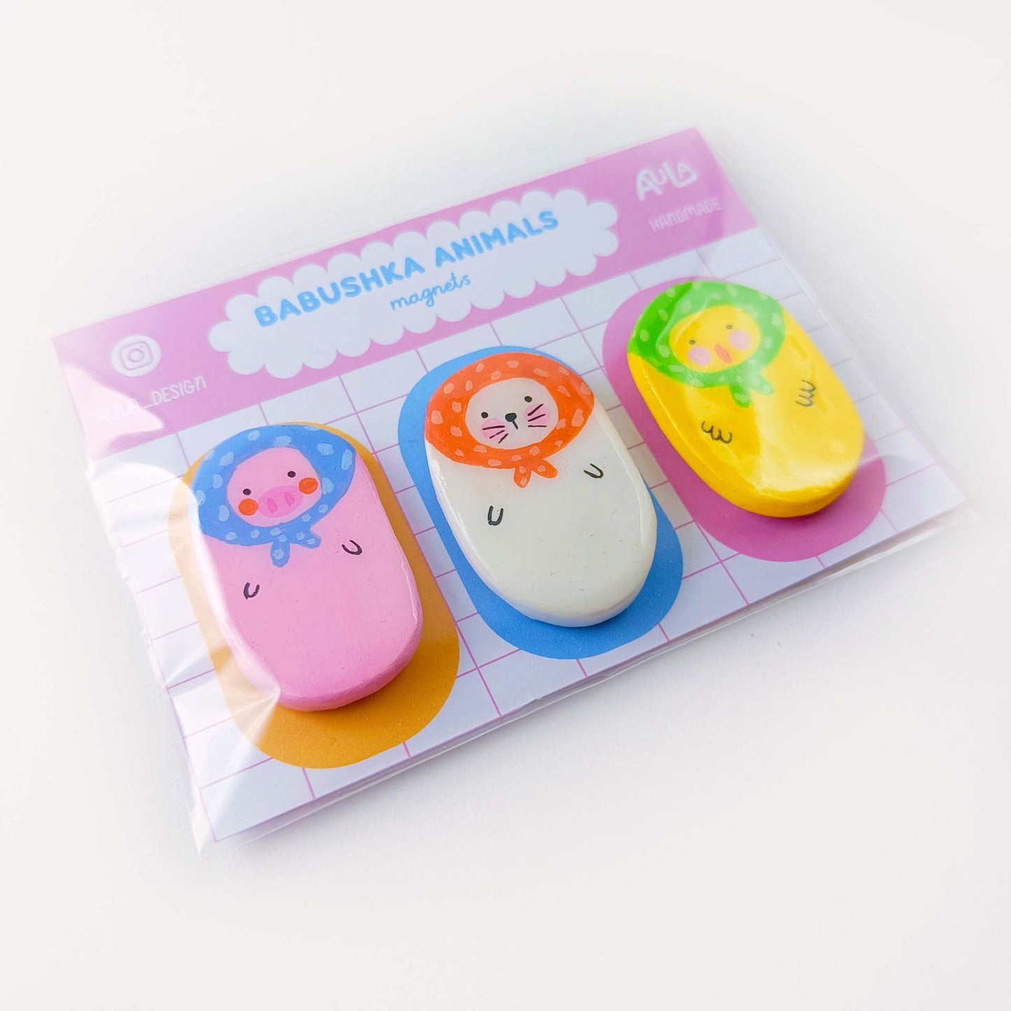 Babushka animals magnets