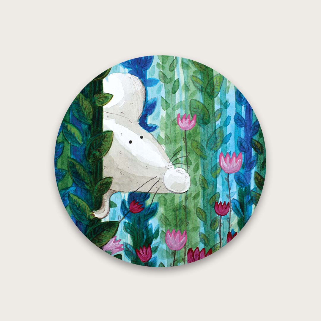 Mouse from herb garden sticker