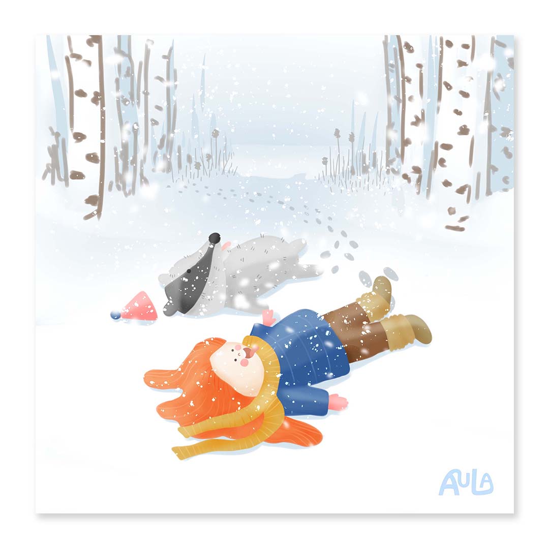 The taste of snowflakes print