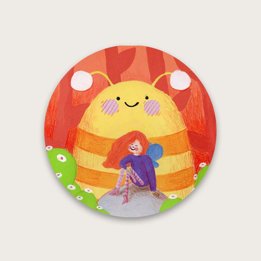Spirit animal bee sticker