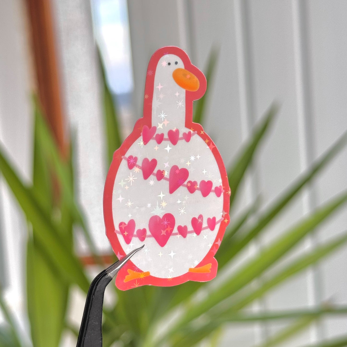 Love duck sticker