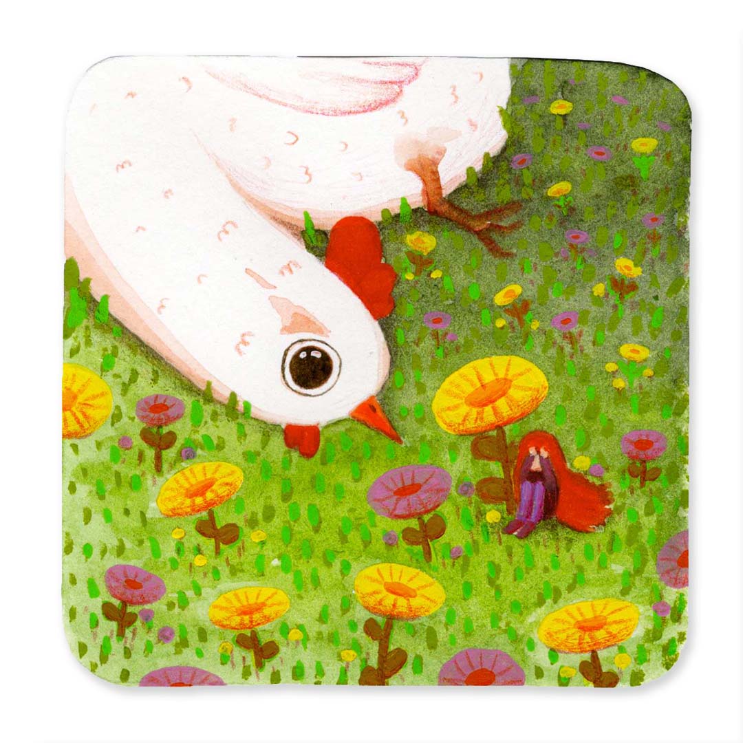 Meadow girl print
