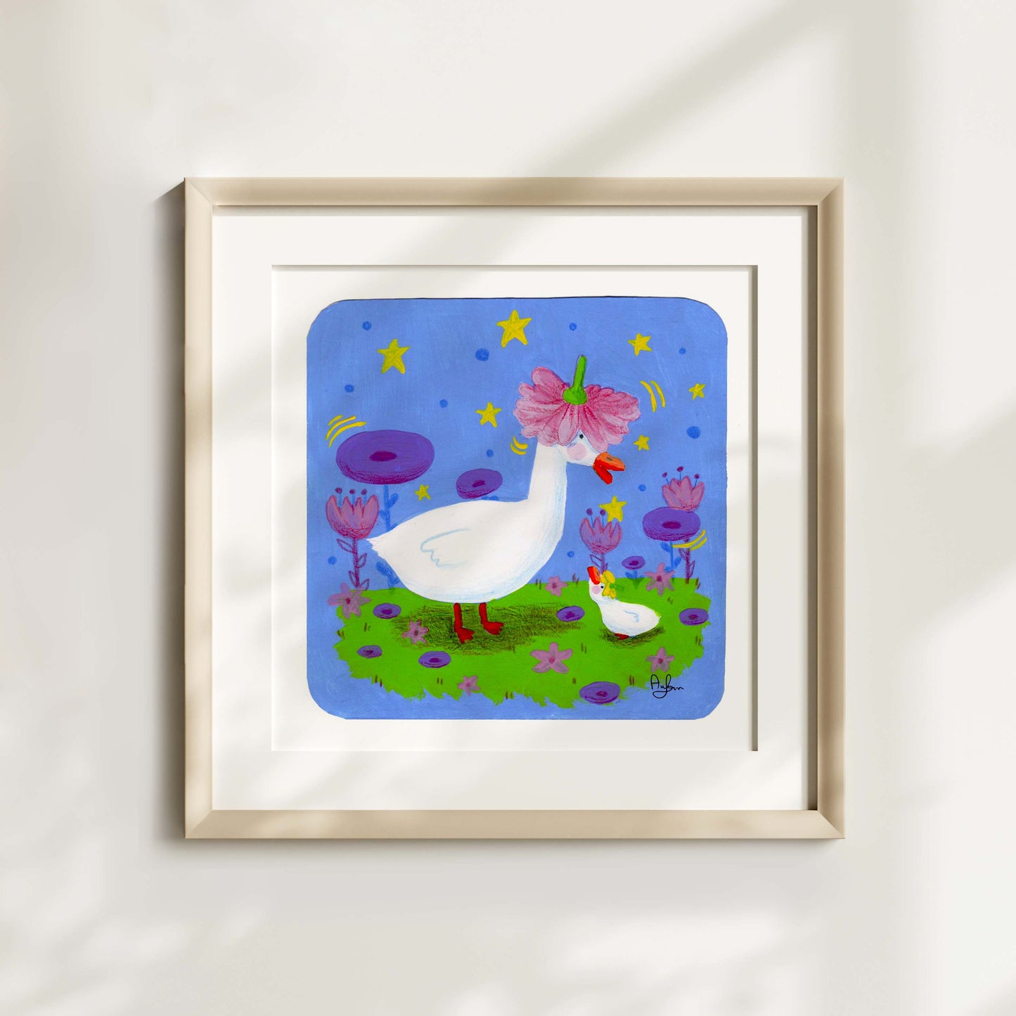 Flower hat print