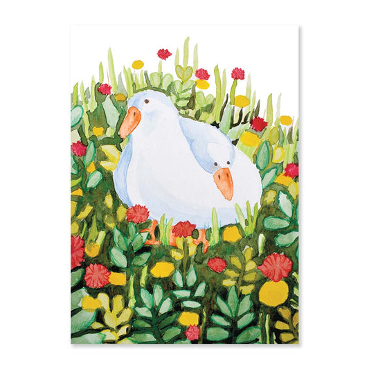 Two ducks summer print