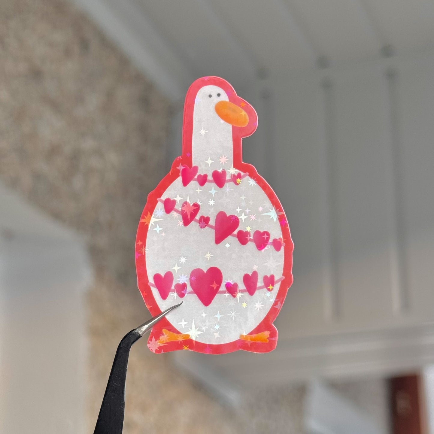 Love duck sticker