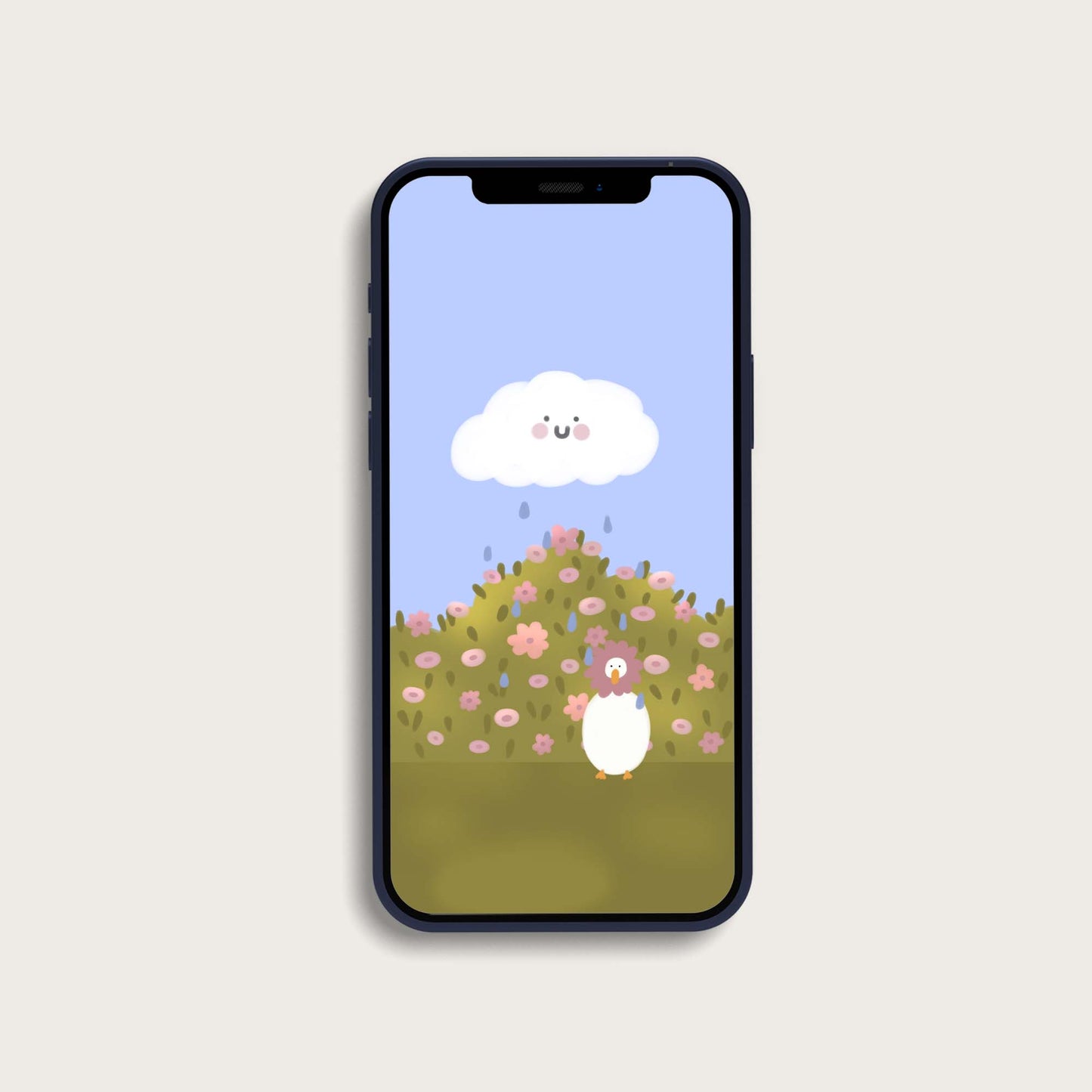 Pale flower phone wallpaper