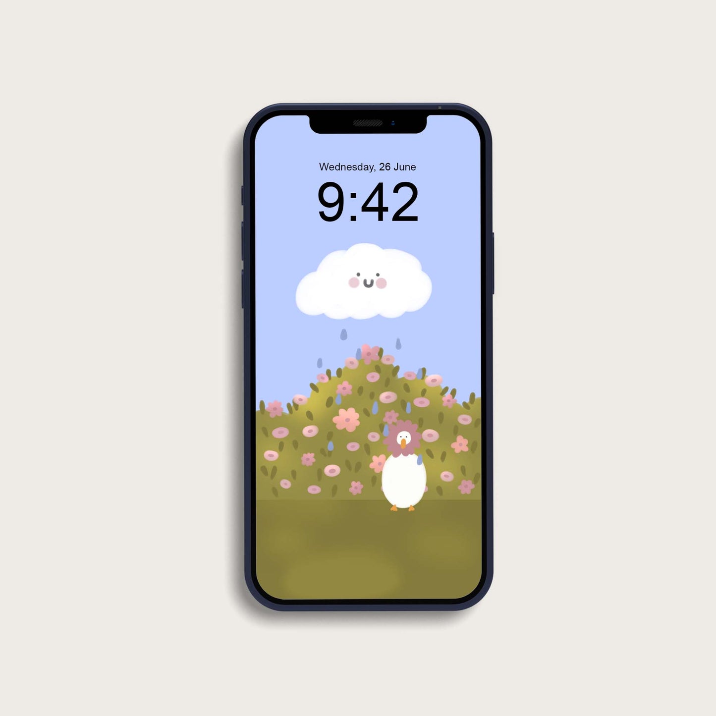 Pale flower phone wallpaper