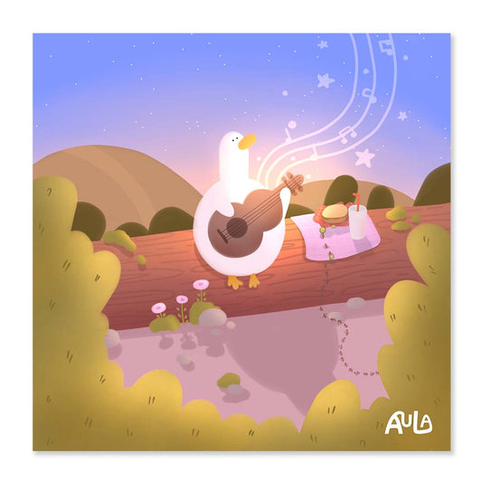 Guitar vibrations print