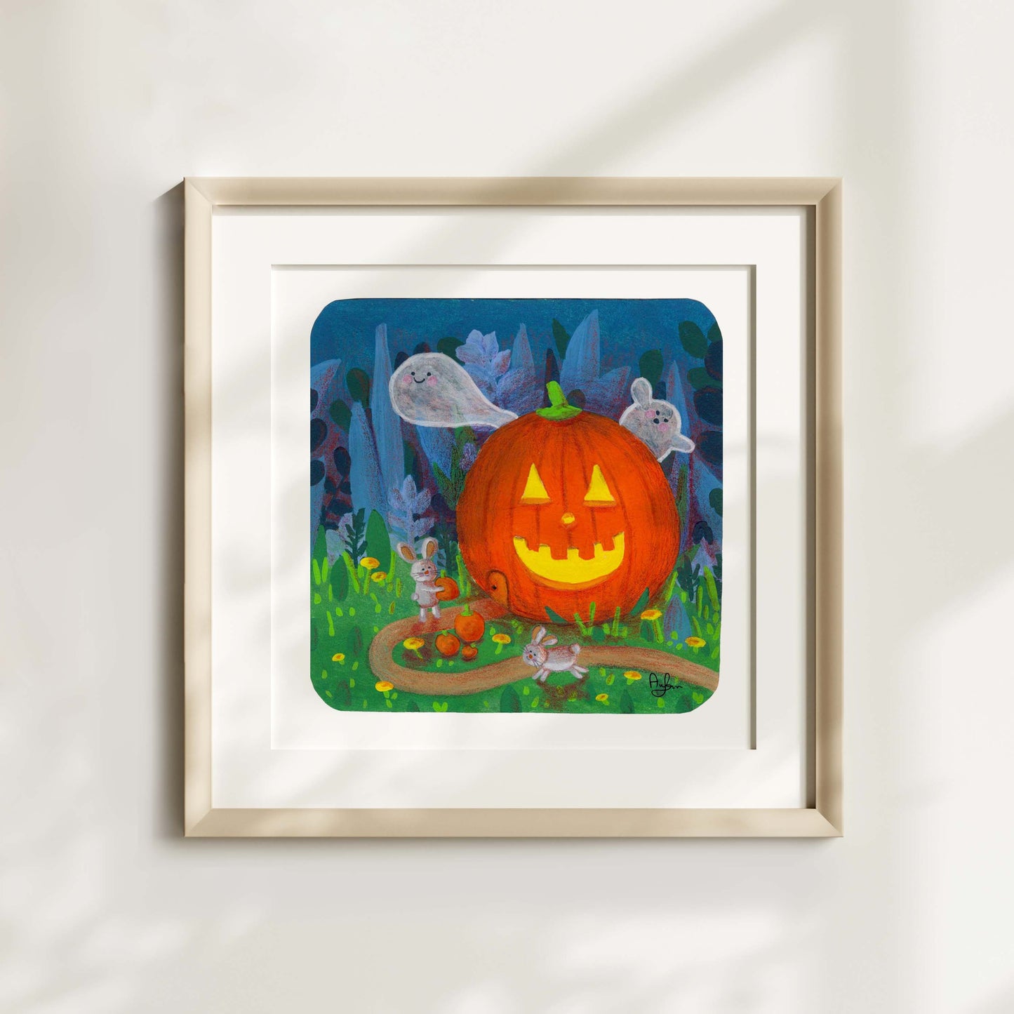 Halloween pumpkin print
