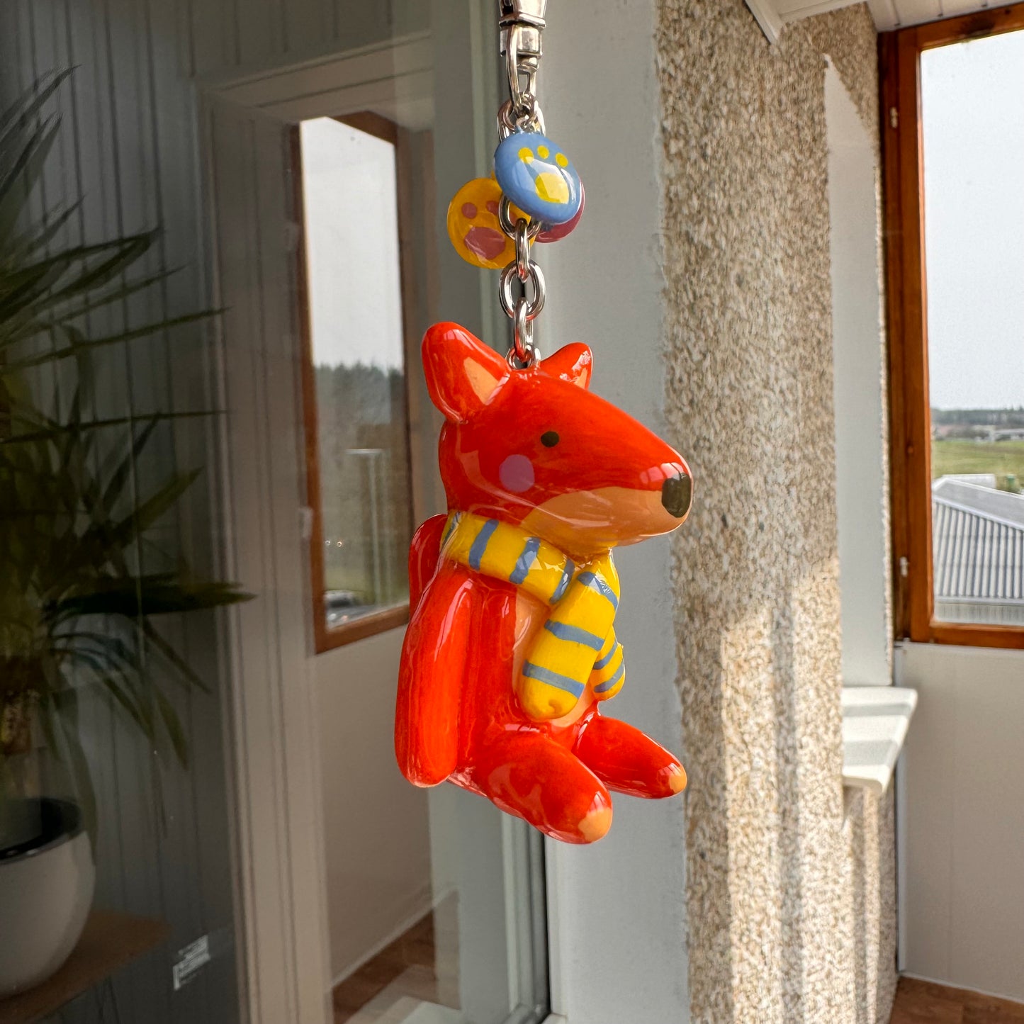 Red fox keychain