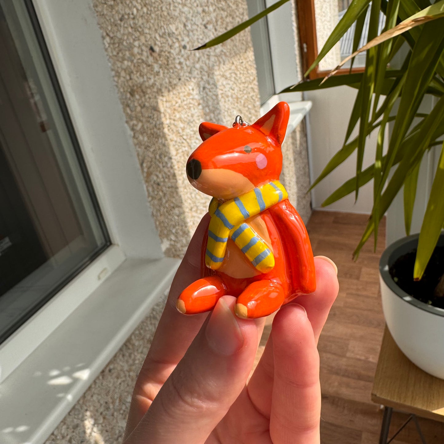 Red fox keychain