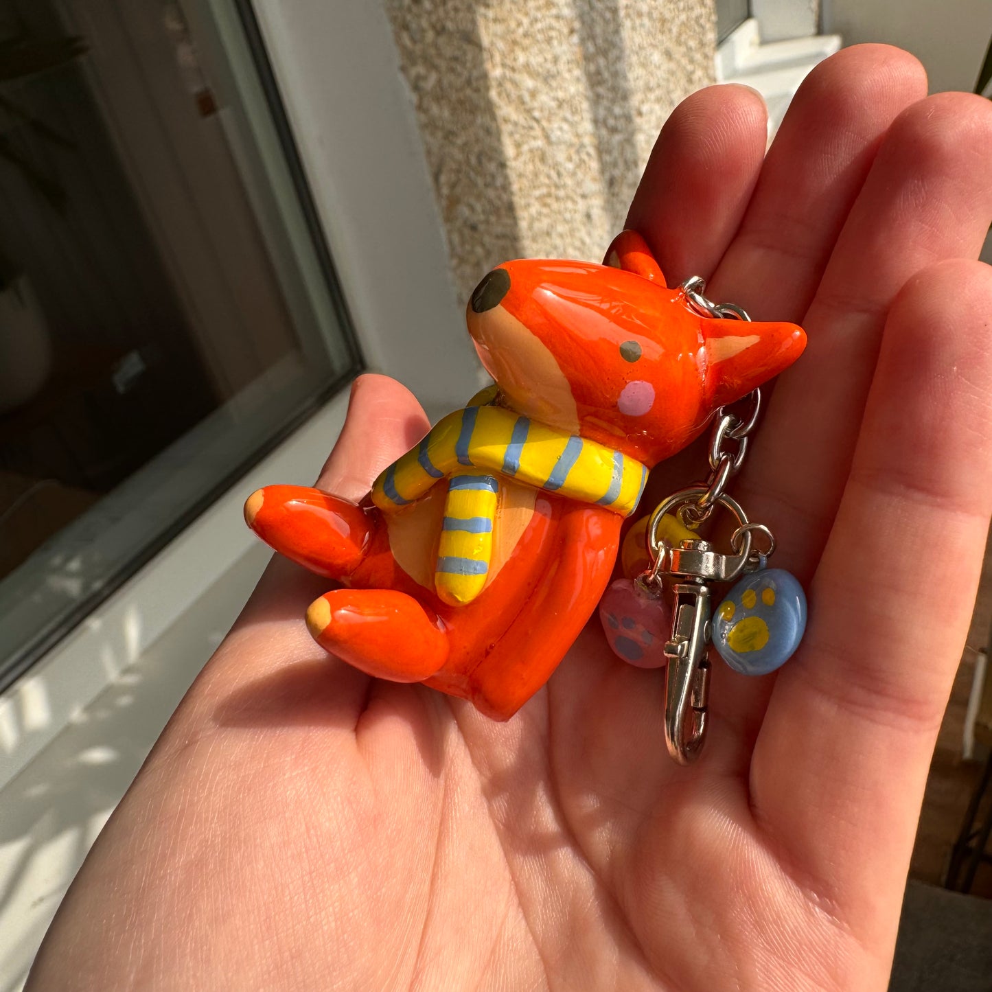 Red fox keychain