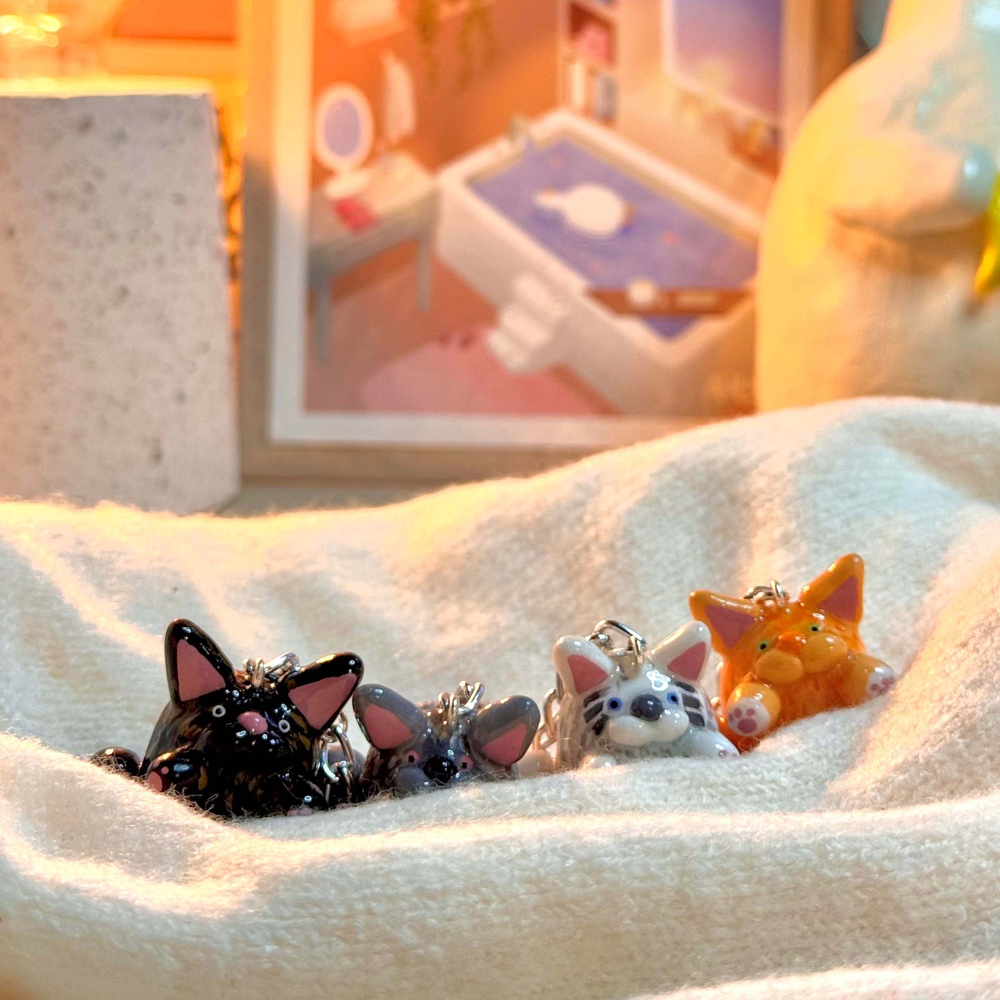 Kitty keychain