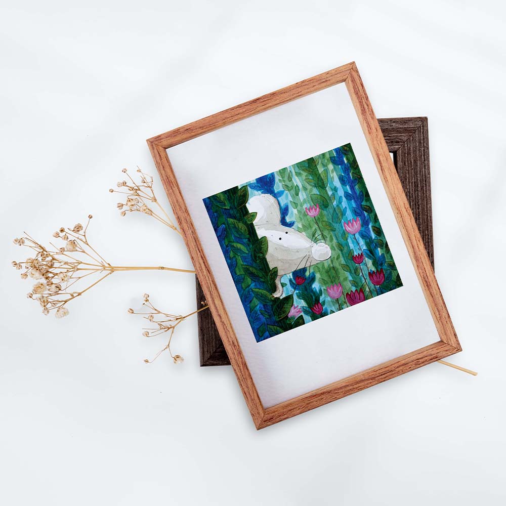 Mouse from herb garden print
