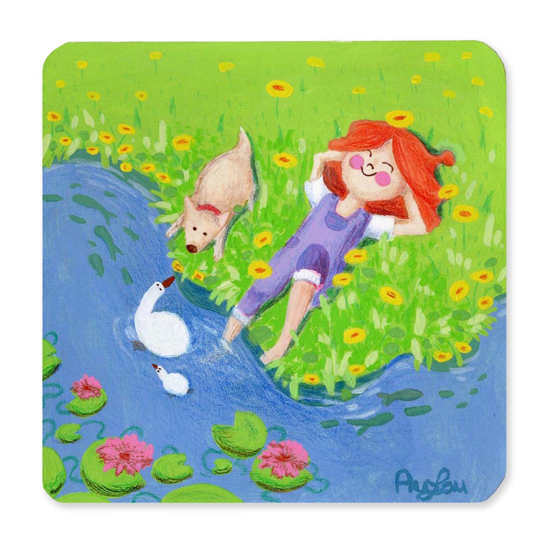 Enjoying summer print