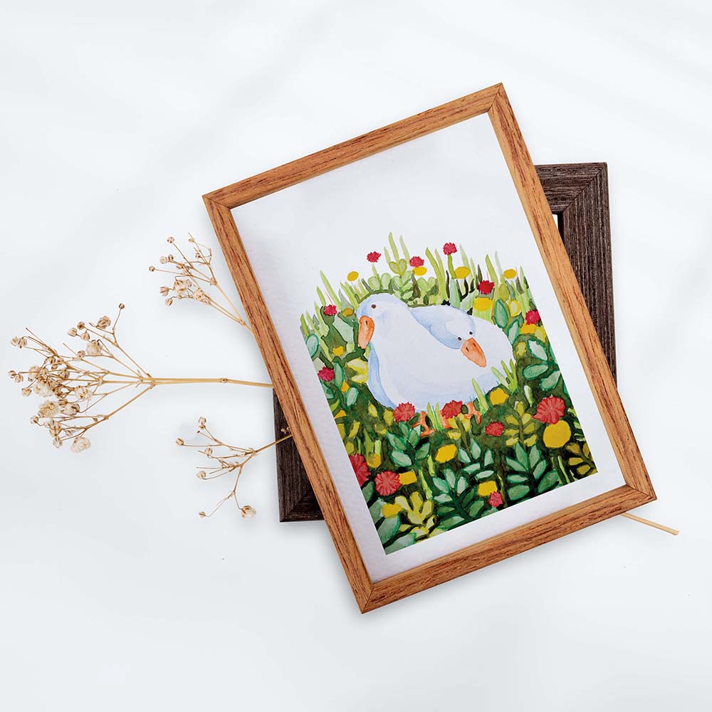 Two ducks summer print