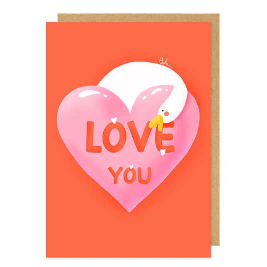 Valentine gift card love you