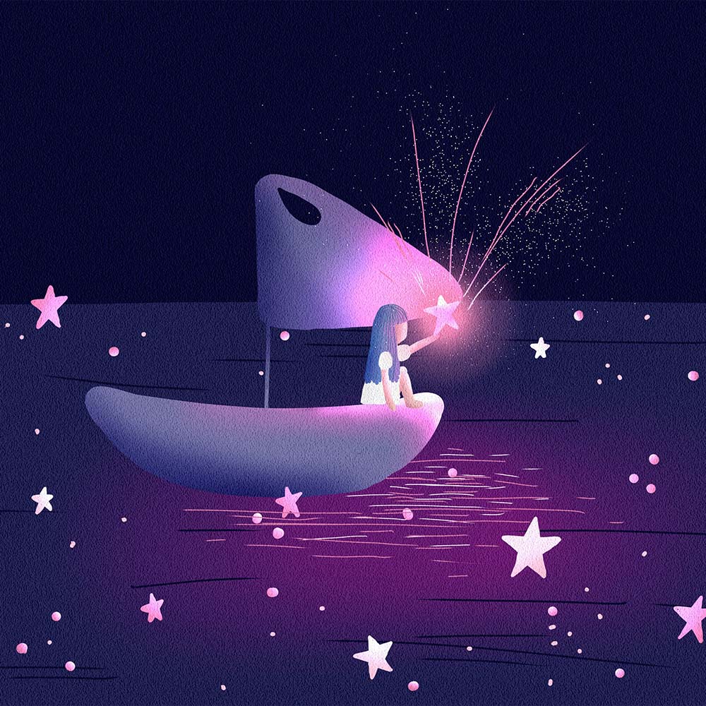 My wish star print