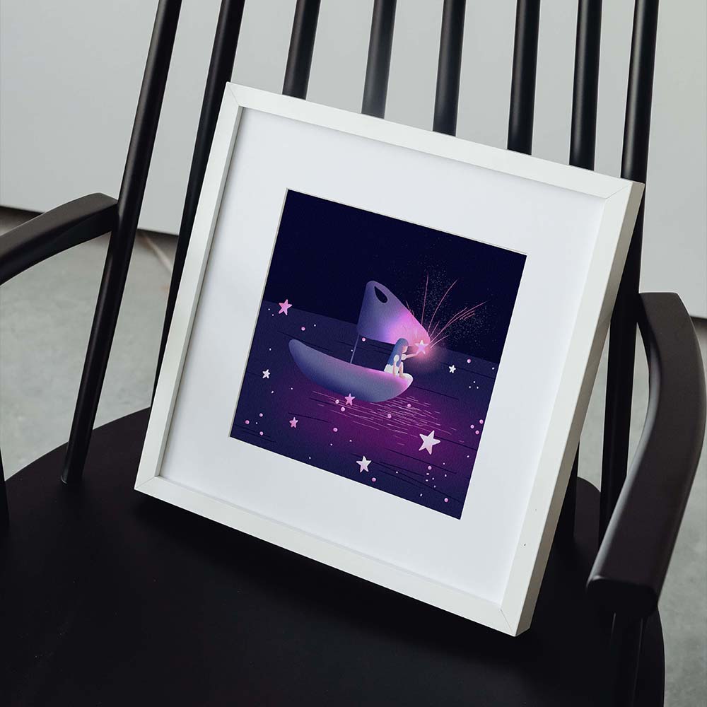 My wish star print