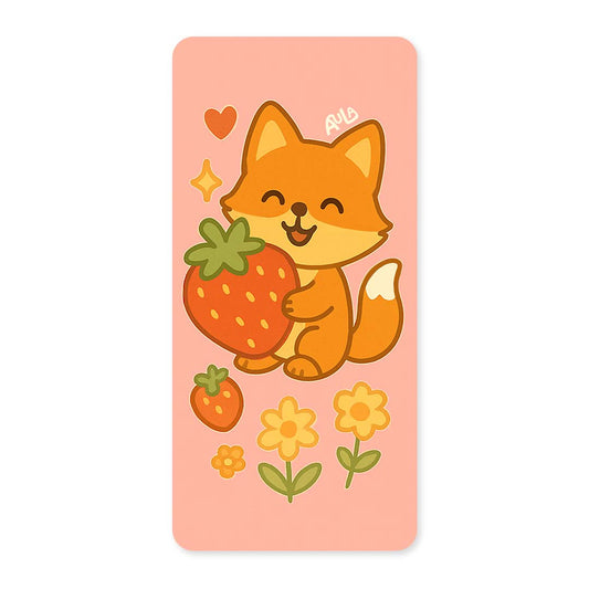 Strawberry season bookmark