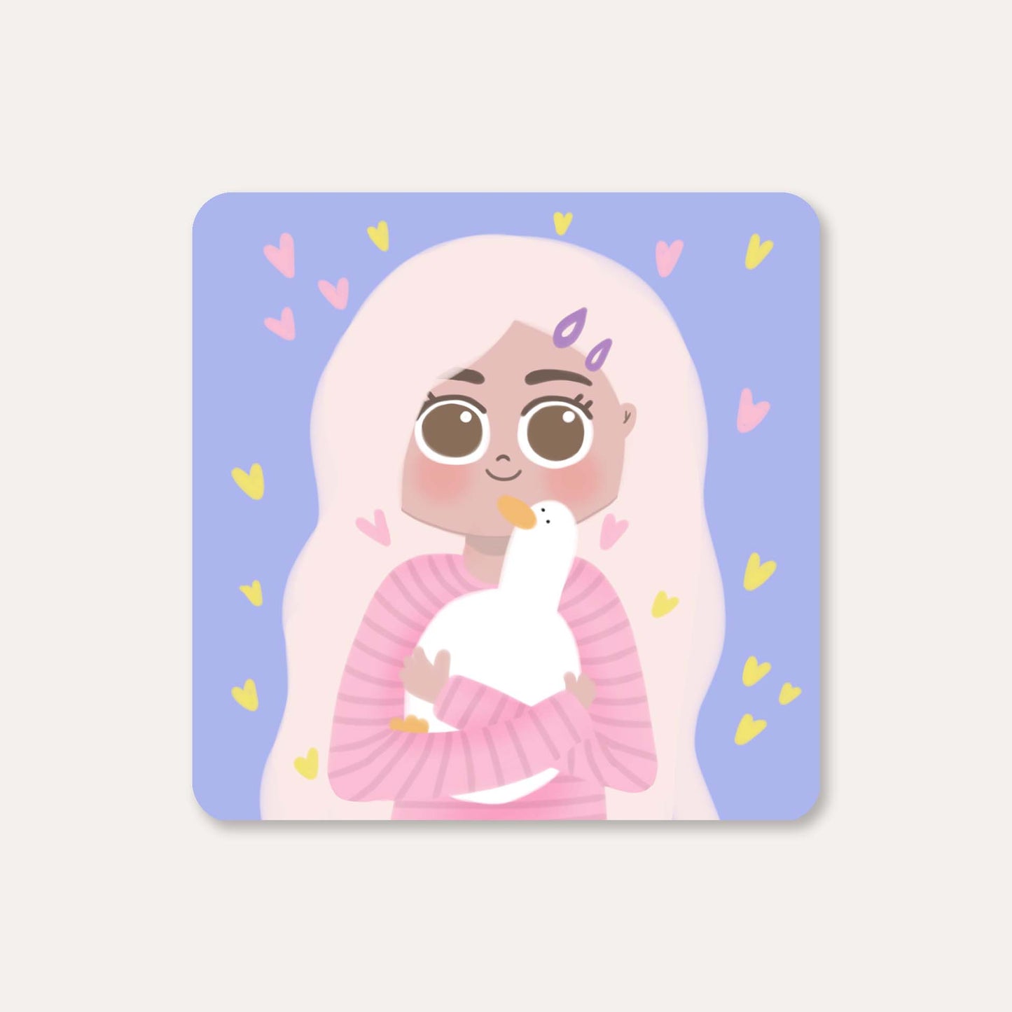My pet goose sticker