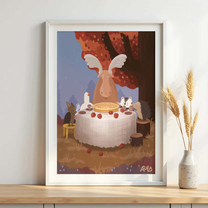 Autumn table print