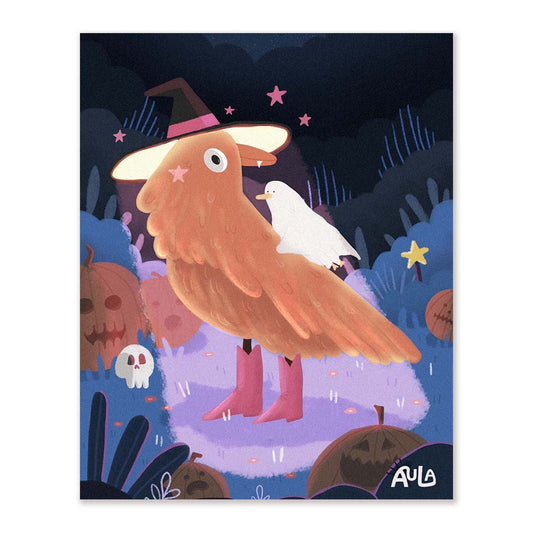 Halloween crow print
