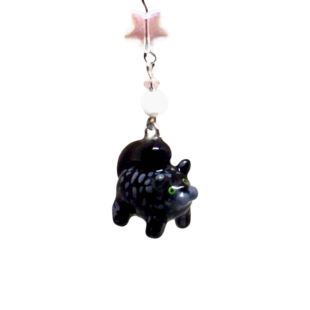 Silly cat charm