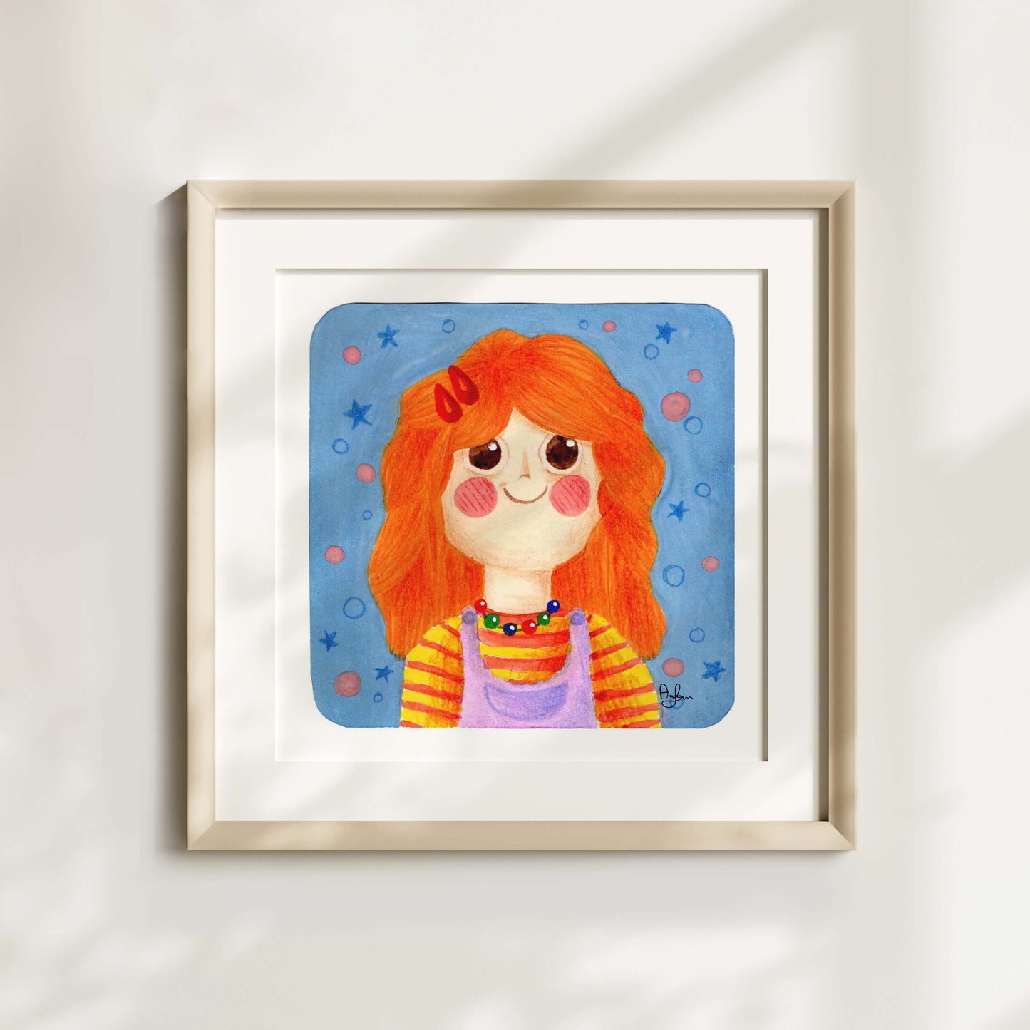 Printas RAUDONPLAUKĖ MERGAITĖ