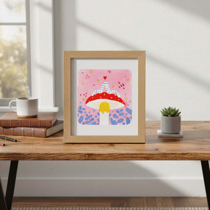 Worm love print