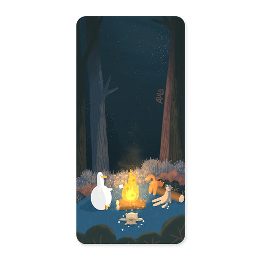 Camping night bookmark