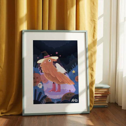 Halloween crow print