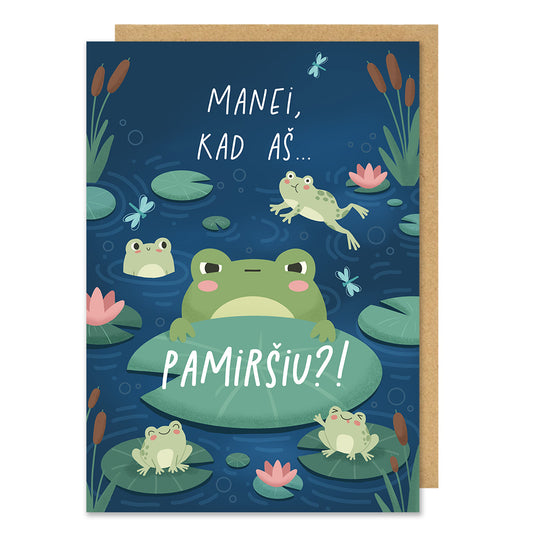 Atvirukas MANEI, KAD AŠ PAMIRŠIU